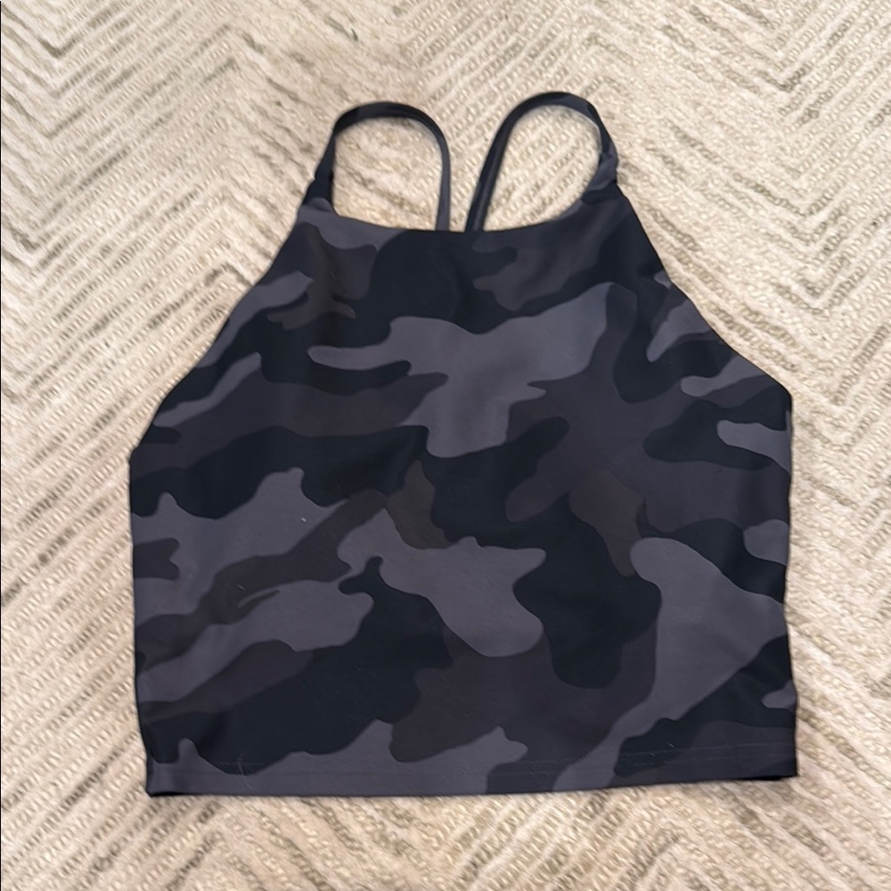 Old Navy Camouflage Tank Top - Black and Gray